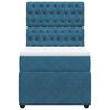 vidaXL Cama boxspring com colch&atilde;o 80x200 cm veludo azul