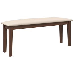 vidaXL Banco 110 cm madeira seringueira maci&ccedil;a castanho