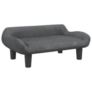 vidaXL Cama para c&atilde;es 70x40x24 cm veludo cinzento-escuro