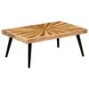 vidaXL Mesa de centro madeira de mangueira maci&ccedil;a 90x55x36 cm