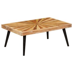 vidaXL Mesa de centro madeira de mangueira maci&ccedil;a 90x55x36 cm
