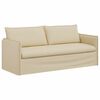 vidaXL Sof&aacute; 2 pcs Creme 196 x 82 x 85 cm tecido