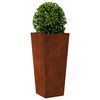 vidaXL Plantador de Jardim 35x35x75 cm a&ccedil;o resistente &agrave;s intemp&eacute;ries