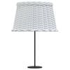 vidaXL Abajur &Oslash;45x28 cm vime branco