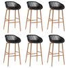 vidaXL 7 pcs conjunto de bar preto