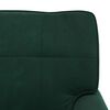 vidaXL Chaise Lounge com almofada Verde Escuro 91 x 157 x 91 cm Veludo