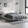 vidaXL Estrutura de cama 120x190 cm derivados de madeira cinza cimento