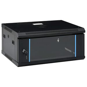 vidaXL Arm&aacute;rio bastidor de parede 4U 19" IP20 600x450x285 mm