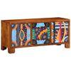 vidaXL Banco para Sapatos com porta Marrom mel 100 x 35 x 45 cm