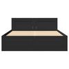 vidaXL Estrutura cama c/ cabeceira sem colch&atilde;o 120x200 cm preto