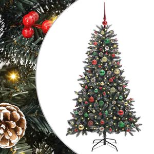 vidaXL &Aacute;rvore de Natal Artificial Verde 150 cm PVC, Pl&aacute;stico e A&ccedil;o