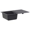vidaXL Lava-loi&ccedil;a com escorredor Granito 76,5 cm x 46 cm x 28 cm