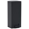 vidaXL Caixote lixo pedal anti-impress&atilde;o digital 30 L a&ccedil;o inox. preto