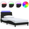 vidaXL Estrutura de cama sem colch&atilde;o Hanko 100x200 cm tecido preto