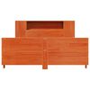 vidaXL Cama sem colch&atilde;o 140x200 cm madeira pinho maci&ccedil;a castanho-mel