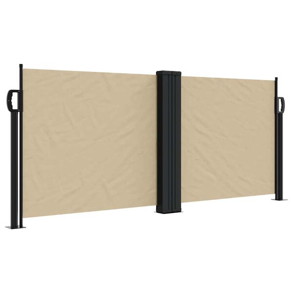 vidaXL Toldo lateral retr&aacute;til 100x600 cm bege