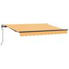 vidaXL Toldo Retr&aacute;til Areia 450 &times; 350 cm Tecido e Alum&iacute;nio