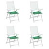 vidaXL Almofad&otilde;es p/ cadeiras jardim 4pcs 40x40x4 cm oxford verde