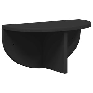 vidaXL Prateleira de Parede Montagem na parede Preto 38 x 19 x 19 cm