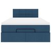 vidaXL Cama otomana com colch&atilde;o 120x200 cm tecido azul