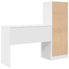 vidaXL Mesa com gaveta 2 pcs Branco