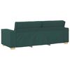 vidaXL Sof&aacute; 3 pcs Verde Escuro 220 x 80 x 84 cm