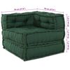 vidaXL Sof&aacute; Modular 2 pcs Verde 140 x 70 x 56 cm tecido