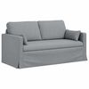 vidaXL Sof&aacute; Cinzento-claro 158 x 78 x 80 cm tecido