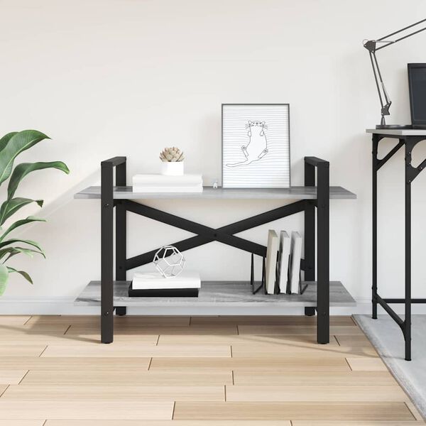 vidaXL Estante Cinza Sonoma 100 x 33,5 x 64 cm Madeira processada