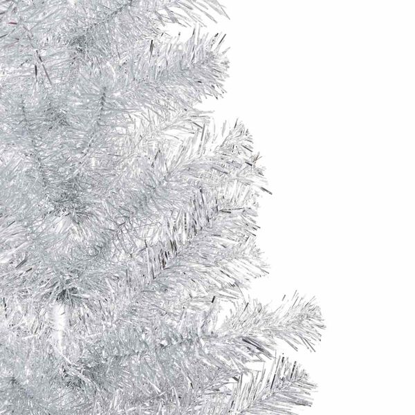 vidaXL &Aacute;rvore Natal artificial pr&eacute;-iluminada c/bola 150cm PET prateado