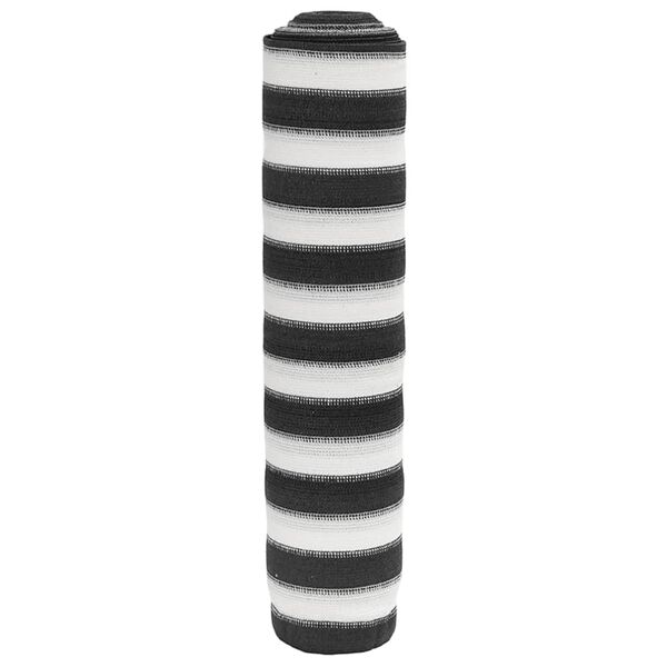 vidaXL Rede de privacidade PEAD 150 g/m&sup2; 1,2x25 m antracite e branco
