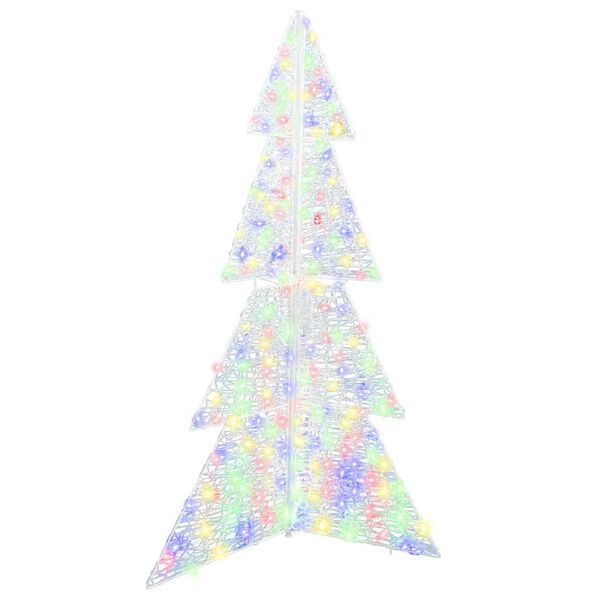 vidaXL Árvore de Natal com 240 LEDs Multicolor 180 cm Acrílo