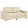 vidaXL Sof&aacute; de 2 lugares em tecido creme 180x78x84 cm