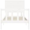 vidaXL Cama sem colch&atilde;o 90x200 cm madeira de pinho maci&ccedil;a branco