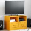vidaXL M&oacute;vel de TV 67x39x44 cm a&ccedil;o amarelo mostarda