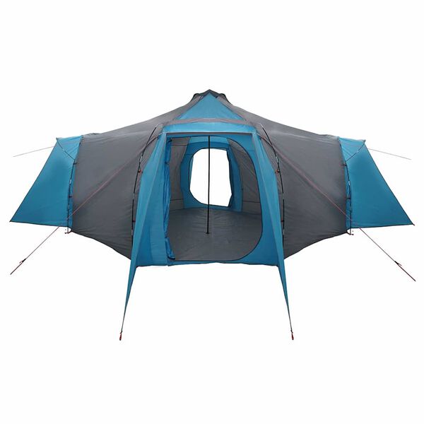 vidaXL Barraca Tipi com telhado Azul e Cinza 492 x 492 x 275 cm tecido