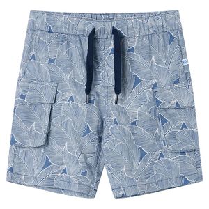 vidaXL Cal&ccedil;&otilde;es de crian&ccedil;a com cord&atilde;o azul-escuro 104