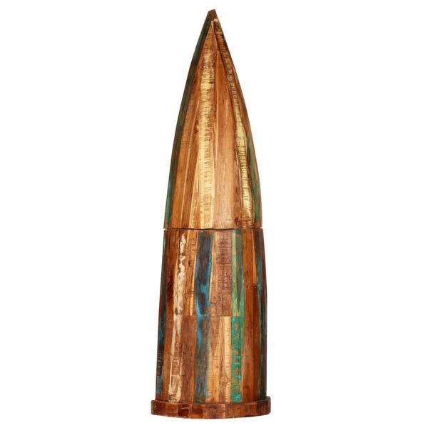 vidaXL Garrafeira 50x40x180 cm madeira recuperada maciça