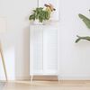 vidaXL Portas de arm&aacute;rio 2 pcs design de persiana 99x29,5 cm branco