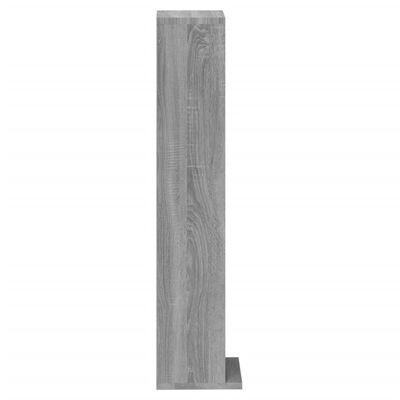 vidaXL Armário para CD 21x20x88cm derivados de madeira cinzento sonoma