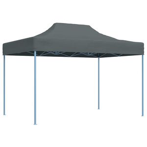 vidaXL Tendas para Festa 17 pcs Antracite com Estrutura Azul