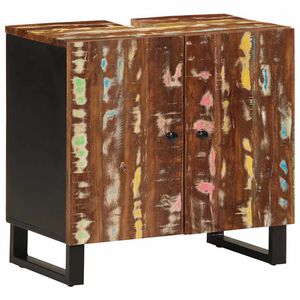 vidaXL M&oacute;vel de lavat&oacute;rio 62x33x58 cm madeira recuperada e derivados