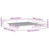 vidaXL Estrutura da Cama Marrom Cera 180 x 200 cm