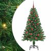 vidaXL &Aacute;rvore de Natal Artificial Verde 150 cm PVC, A&ccedil;o e Pl&aacute;stico