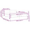 vidaXL Estrutura de cama otomana com colch&atilde;o 200x200cm castanho-escuro