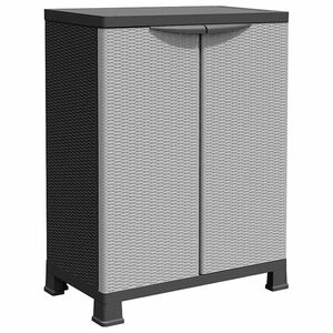 vidaXL Arm&aacute;rio de pl&aacute;stico 68x39x92 cm design em vime