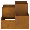 vidaXL Vaso de Jardim Ferro Enferrujado 80 x 80 x 60 cm A&ccedil;o corten