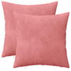 vidaXL Almofada com travesseiro HEERLEN 2 unid. Rosa Veludo