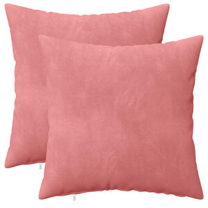 vidaXL Almofada com travesseiro HEERLEN 2 unid. Rosa Veludo