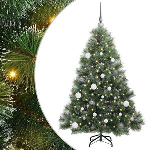 vidaXL &Aacute;rvore de Natal Artificial com 150 LEDs Verde 150 cm PE e PVC
